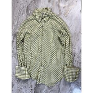 Vintage Guess Jeans Long Sleeve Shirt Men's Small Green button down